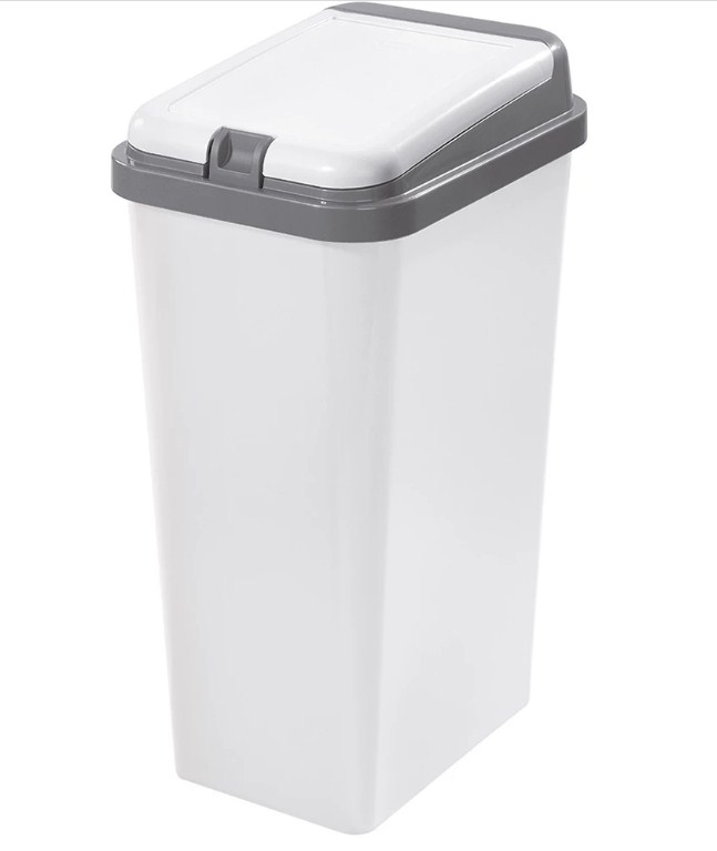 Відро для сміття ACTUEL вузьке, біле, 10 л (656112)